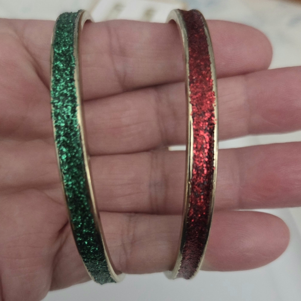 Macy's Holiday Lane Sparkling Bangle Duo